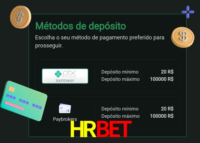 O cassino HRBET oferece uma grande variedade de métodos de pagamento